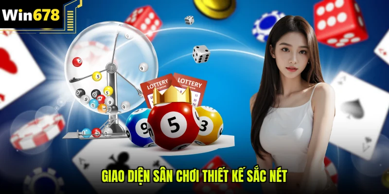Giao diện sân chơi thiết kế sắc nét